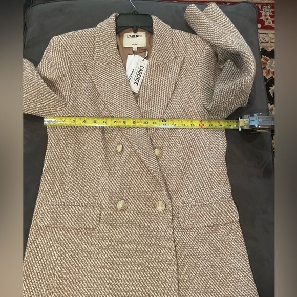 L'AGENCE Riva Tweed Double-Breasted Blazer NWT 6 - Picture 11 of 12
